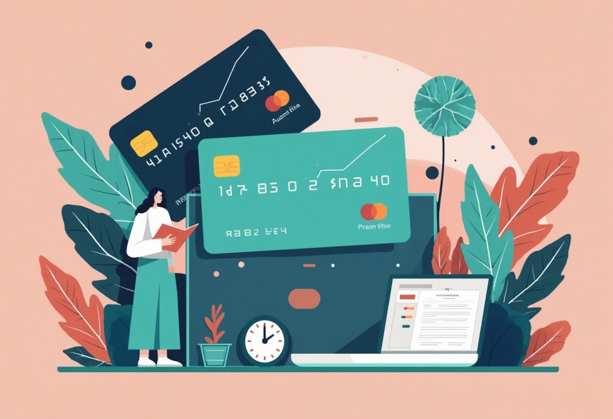 Abstract credit card comparison