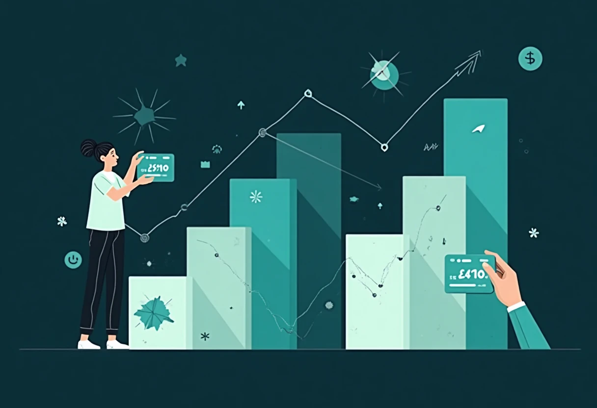 Financial growth illustration